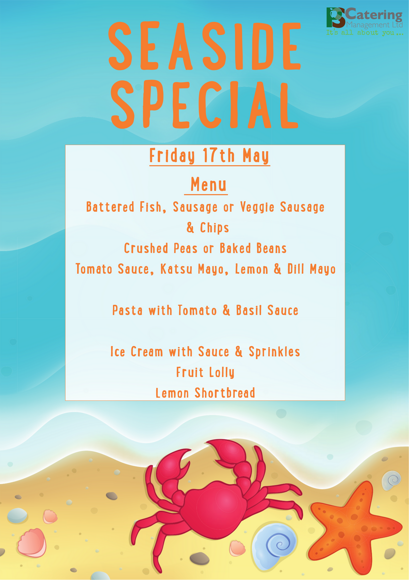 Seaside special menu